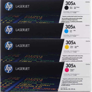 HP 305A Original Toner Cartridges - Full Set - Black - Cyan - Magenta - Yellow
